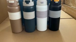 Cille Same Color Stainless steel cup double-layer water cup with lid/ tea cup /office thermos cup with lid with handle Tyeso Same Style