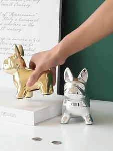 ＜1125＞  กระปุกออมสินหมูทองเซรามิกพิเศษข้ามพรมแดนกระปุกออมสินเหรียญน่ารักของตกแต่งบ้านที่สร้างสรรค์เครื่องประดับหมูนำโชค