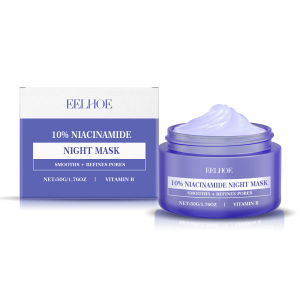 EELHOE Niacinamide Night Mask Nicotinamide Moisturizing sleep Mask Moisturizing and firming Skin Oil control Hydrating and brightening skin care mask Sleeping Mask