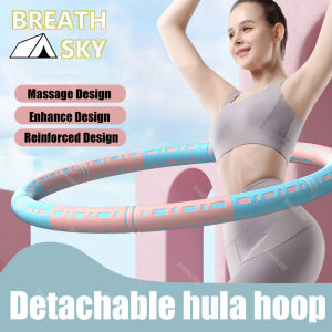Adjustable 6-Section Foam Exercise Hoop Universal Fit Detachable and Thickened for Fitness Dance and Play