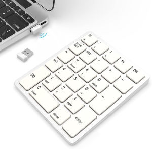 JOMAA | JOMAA 2.4GHz&Wired Mini Number Pad26 Keys Portable Financial Accounting Number Rechargeable Keyboard For Laptop Computer