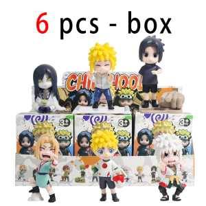 Bandai | Naruto Blind Box Figure Shippuden Series Uzumaki Naruto Q Version Guess Toys Bag Ornament Figurines Home Decor Desktop