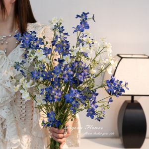 Đạo Cụ Hoa Cưới Bằng Nhựa Cao Cành Hoa Nhỏ Nhiều Đầu Hoa Nhỏ Trang Trí Nhà Phòng Khách Phòng Ăn Phòng Ngủ Phòng Tắm