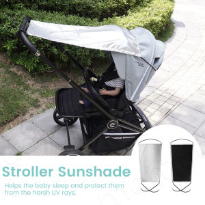 Universal Dual-purpose Baby Stroller SunshadeUV Protection Mosquito Proof Wind Waterproof Easy Installation for Outdoor Travel