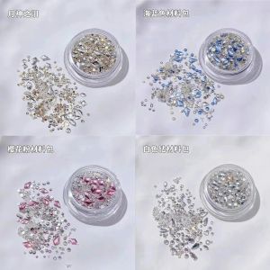 1/4 Bộ Hạt Pha Lê Màu Hồng Nước Đa Hình Dạng Phụ Kiện Trang Trí Móng Tay Dùng Cho Sáng Tạo Nghệ Thuật Và Trang Trí Làm Trang Sức