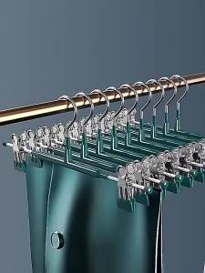 Móc Quần Kẹp Quần Kẹp Quần Chuyên Dụng Treo Quần Chống Trượt Gia Dụng Kẹp Đôi Không Hằn Kẹp Phơi Bằng Thép Không Gỉ jk Kẹp Váy