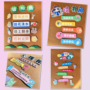 New Promotion Primary School Essential Tool Combination Hygiene Corner Reading Corner Plant Corner Non-Woven Felt Decoration
