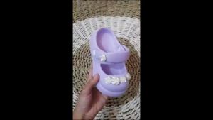 Sandal Anak Perempuan Terbaru Variasi Jibbitz Mawar Sandal Slop Anak Perempuan Tali Belakang Tebal
