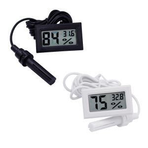 Mini Temperature Humidity Meter Digital LCD Indoor Convenient  Thermometer Hygrometer Gauge Instruments With External probe
