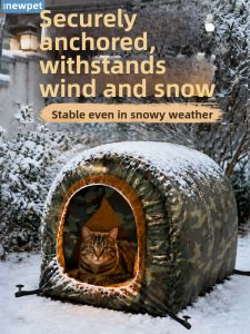 New Pet | Winter Thermal Waterproof Cat Shelter