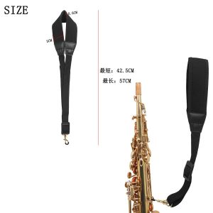 IRIN | PU Leather Saxophone Strap Soft Cushioned Pad Saxophone Lanyard Neck Strap for Soprano Tenor Alto Rehearsal Shoulder Protection
