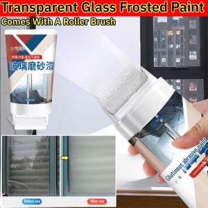 Transparent Glass Frosted Paint DIY Glass Privacy Modifier With Roller Brush For Office Bedroom Bathroom
