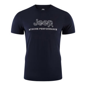 Jeep | Jeep Mens Short Sleeve T-Shirt Quick Dry Mountain Climbing Sport Casual Print Polo Shirt Summer Sweat Absorbent Leisurewear