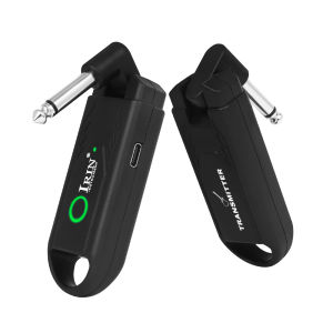 IRIN | IRIN IN-70 Guitar Wireless System UHF Channels Rechargeable Audio Wireless Transmitter Receiver for Electric Guitar Bass