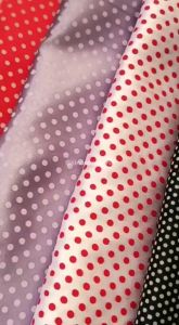 KAIN SATIN polkadot tul putih per meter bahan pakaian wanita hijab jilbab muslim bergo