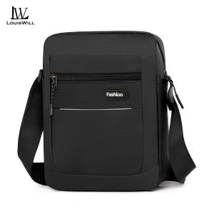 LouisWill Mens Shoulder Bag Waterproof Messenger Bag Leisure Sport Street Bag Phone Bag Travel Bag Business Bag Large Capacity Cross Body Bag Lightweight Casual Bag Sling Bag