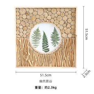Solid Wood Living Room Decorative Painting Modern Warm Sofa Background Wall Creative Hanging Painting Wall Painting Home Hallway Restaurant Mural
