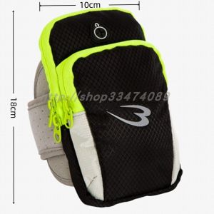 Running Sport Phone Arm Bag Oxford Cloth Strap Fitness Equipment Bag Small Mobile Phone Sleeve Geometric Pattern Mens Bag