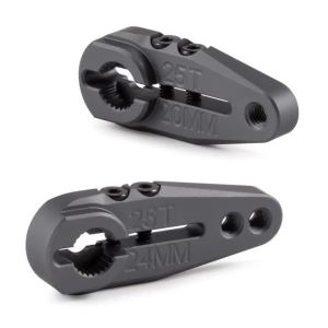 7075 Aluminum Clamping 25T Servo Horn 24mm 20mm for ProTek Savox Futaba Hitec SCX10 H10 OPTIC 1/10 Arrma Buggy Granite Raider