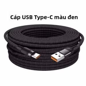 Cáp USB Type C Đa Năng 5A Sạc Siêu Nhanh Cáp Dữ Liệu Có Thể Kéo Dài 1m-8m Dành Cho iPhone 15 Samsung Huawei Xiaomi PS4/5