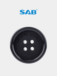 Nút Áo Sơ Mi Màu Đen SAB Weixing Theo Tiêu Chuẩn Châu Âu Phụ Kiện Quần Áo Bền Bỉ Cho Áo Khoác Và Áo Khoác Ngoài