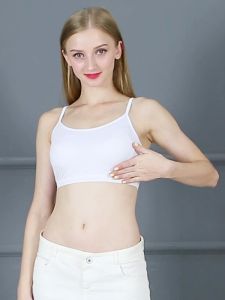 Modal Intimates Womens Wireless Bra Integrated Tube Top Padded Tube Top Full Coverage Base Small Sling Vest