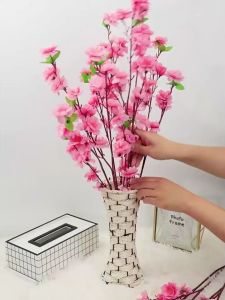 10 Pcs Artificial Cherry Blossom Branch Fake Cherry Blossom Flower Branch Simulation Sakura Flower