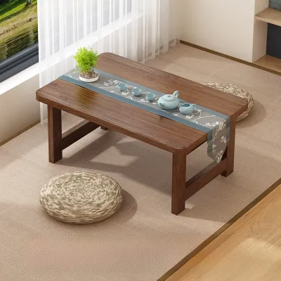 Japanese Style Folding Table Small Coffee Table Bay Window Small Table Tatami Tea Table Bedroom Floor Low Table Solid Wood For Home Kang Table