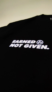 Tau Gamma Phi Triskelion Fratshirt "Earned Not Given"