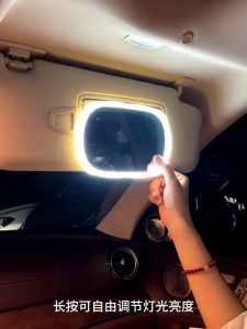 **【Ready Stock】Cermin Makeup Dengan Lampu Led Layar Sentuh Dapat Disesuaikan Untuk Sun Visor Mobil Mobil Makeup Mirror Kosmetik Cosmetic**