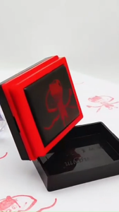 Custom Personalized Self-Inking Portrait Stamp Photosensitive Seal Invitations DIY Logos Personalized Engraving