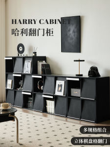 Free Combination Solid Wood Bookcase Italian Style Floor Standing Wall Side Cabinet Low Cabinet Storage Organizer Shelf