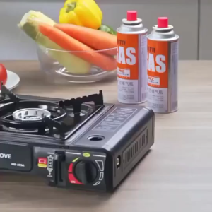 Kompor Gas Portable 2 in 1 Free Gas Kaleng dan Panggangan Lipat