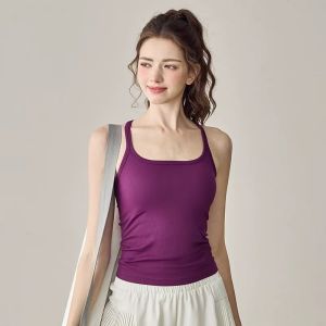 Sports Tank Top Pilates Cross Back Womens Anti Shock Running Underwear Bra Fitness Strap Yoga Clothes Summer Upper Body
