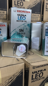 HONDA ULTRA LEO SN 0W20 (4L) Fully Synthetic Engine Oil SAE 0W-20 API SN / ILSAC GF-5 4L Honda IMPORT THAI จากประเทศไทย