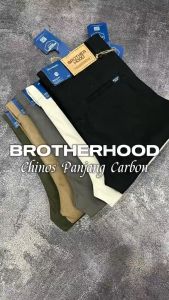 BROTHERHOOD Celana Chinos Carbon Slimfit Pria Stretch Melar - Distro Terbaru