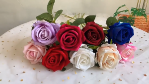 sd094(set of 1 piece)Artificial rose flower single home hotel living room wedding decoration artificial flower artificial flowerArtificial flowers artificial plants