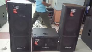 Subwoofer Karaoke KX 215 Double Speaker 15inch Audio One Original Subwoofer Garansi Resmi | DSS