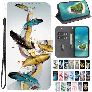 Magnetic Leather Cases For Samsung Galaxy A26 A25 A16 A24 A23 A22S A14 A15 A13 A12 4G 5G LTE Flip Painted Pattern Wallet Cover