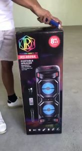 RED DIAMOND Bluetooth speaker portable audio high-power 30-watt RGB light large-capacity subwoofer