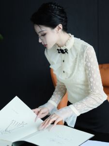 SHANGSHA | Elegant French Style Lace Shirt