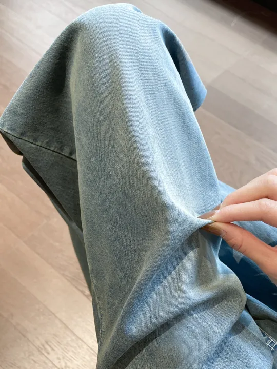 XIANYIJIAO%20%7C%20Lightweight%20Breathable%20Tencel%20Jeans%20for%20Short%20Women%20Straight%20Leg%20Loose%20Plus%20Size%20-%20Image%205