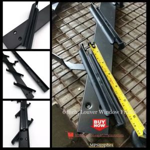 (6inch) Blades For Jalousie Frame with flat handle all black