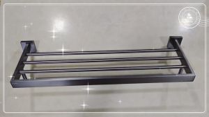 STAINLESS STEEL 304 BATHROOM ACCESSORY TOWEL RACK TOWEL RAIL (COLOUR : GUN METAL)