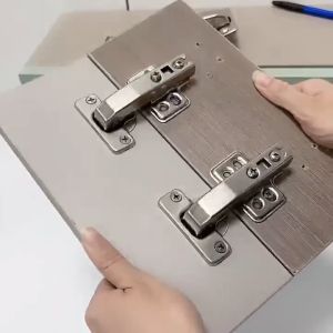 (Fast Delivery)90 degree hingehydraulic buffer damping cabinet reverse hinges 1 piece with screws