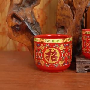 SXH  Pembakar Dupa Warna Dahongtang untuk Rumah Buddha Dupa Pembakar Dupa Tembikar Dupa Pembakar Dupa