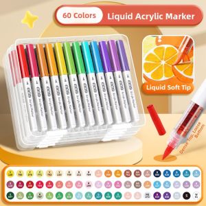 ZEEGO | Professional Sketch Markers Set Washable Soft-Tip Direct Liquid