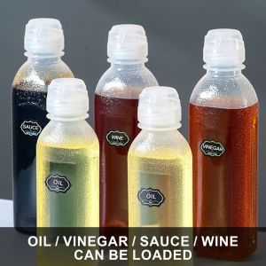 1PCS 300/500ml Oil Bottle Kitchen Oil Spray Bottle Condiment Squeeze Bottles