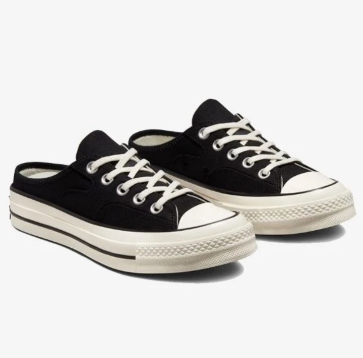 SEPATU SNEAKERS CONVERSE CHUCK 70 MULE Sepatu Mid-Top Suede Putih