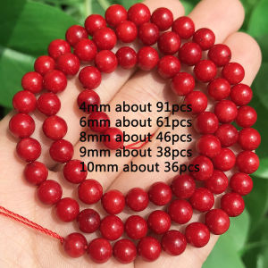 Natural Red Coral Gem Stone Irregular Chip Drum Drop Rice Round Loose Beads for Jewelry Making DIY Bracelet Necklace Handmade